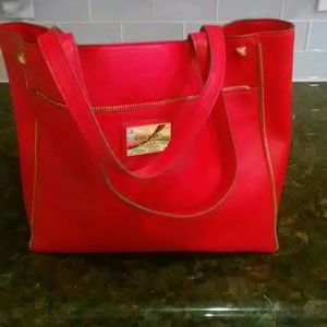 NICOLE MILLER red shoulder bag/satchel